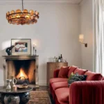 Nordic Style Designer Led Chandelier Restaurant Study Living Room Colored Glass Pendant Light Luxury Postmodern Indoor