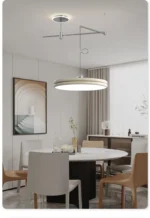Movable Lamps Modern chandelier lights for Dining island table LED Pendant Lights Cord Indoor Loft Swing Arm Hanging Lamp
