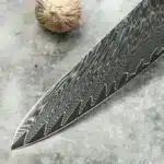 Amber 67-layer Damascus Steel 4pcs 5-inch Steak Kitchen Knife Set kitchen tool Resin with burl wood Handle Sharp Tools – top