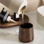 2Pcs/set Hand Soap and Toothbrush Holder Cup, Bathroom Accessories Sets Foam Soap Dispenser and Wash Cup – top view