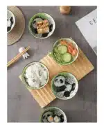 Creative Panda Tableware Set Cartoon Ceramic Tableware Gift Box – base detail