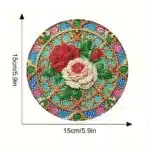 Diamond Painting Placemats Pattern Round Diamond Painting Table Mats Rhinestone Anti-slip Placemat for Home Decor – base