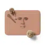 Gaslight Gatekeep Girlboss Nicolas Cage Full Face Bath Mat Non Slip Absorbent Cozy Velvet Bathroom Rug Shower Carpet 60 x 40