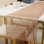 1.5m Creative Hollowed Out PVC Table Runner Melon Seed Table Flag Dining Table Decor Food Mat Anti Scalding Insulation Table Mat