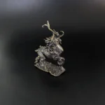 Mini Retro Fire Kirin Copper Figurine Model Desk Decor Craft Room Decor Chinese Style Miniatures Mascot Gift – top view