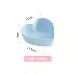 Heart Shaped Bowl Love Heart Ceramic Steamed Egg Bowl Candy Color Dessert Salad Plate 7 Inch Cake Fruit Plate Kitchen
