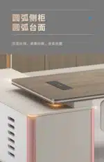 Large Wood Aesthetic Office Desk Designer Modern Drawers Standing Computer Desk Executive Wooden Mesa Escrivaninha Furniture