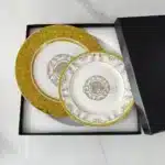 Vintage Ceramic Dinner Plate 8 Inch 10 Inch Creative Bone China Western Steak Dessert Salah Plate Kitchen Party Gift Box Set