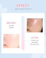 Sakura Whitening Face Serum Anti Aging Fade Fine Lines Tighten Pores Improve Melanin Pigment Dull Moisturizer Brighten Skin