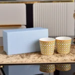 Crystal Swan Espresso Cup and Saucer Tea Set High Value Gift Box for Housewarming Present Luxury Tableware Cups and Mugs