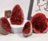 1PC Classic Red Geode Cluster - Perfect for Home and Office Decor, Unique Gift, Suitable for Halloween and Christmas