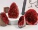 1PC Classic Red Geode Cluster - Perfect for Home and Office Decor, Unique Gift, Suitable for Halloween and Christmas