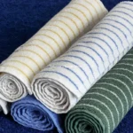 Striped Geometric Rhombuses Cotton Towels Soft Absorbent Face Towel Combed Long Staple Kids Hands Towel Adult Bath Household