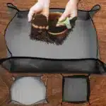 Transplanting set with a watering can and mister