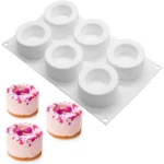Silicone Pudding Cup Mold Chocolate Mousse and Cake Decorating Tools Bakeware Dish Muffin Pan Non-Stick Baking Supplies - Image 5