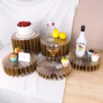 5pcs Buffet Riser Dessert Table Display Set White Cardboard Display Stands for Party Birthday Drink Collectibles Jewelry Show - Image 25