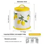 Creative Lemon Plate Ceramic Fruit Dish Ins Style Home Dining Thai Restaurant Tableware – side view