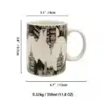 Creative Architecture House Ceramic Teacup 350ml Mug Large Capacity Exquisite Coffee Cup Birthday Gift Breakfast Mug Home