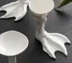 Wujinsha Four-petal Seasoning Dip Dish Creative Hotel Restaurant Club Front Dish Artistic Conception Dish Ceramic Tableware