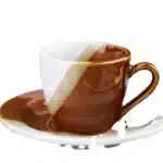Espresso Coffee Milk Cup Small White Ceramic Mug Household coffee cup and dish set Afternoon tea Dim sum fruit plate coffee