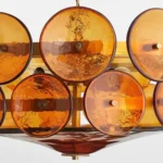 Nordic Style Designer Led Chandelier Restaurant Study Living Room Colored Glass Pendant Light Luxury Postmodern Indoor