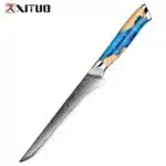 XITUO Damascus Kitchen Knife Set HighQuality 1-7PC Japanese VG10 Steel Chef Knife Cleaver Santoku Boning Fruit Knife Blue