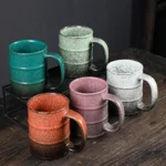 Large ceramic coffee mug in stoneware, 600ml capacity, perfect for coffee and tea