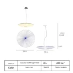 Handcrafted wabi sabi pendant light in a cozy living room