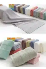 6PCS / 3PCS Luxury Lace Embroidered Cotton Towel Set Bath Towels Face Towel Hand Towel Washcloths Quick Dry Soft Terry