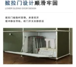 Sideboard Storage Cabinets Modular Combination Metal Frame for Living Room Office Drawers Customizable Large Storage Olive Green - Image 29