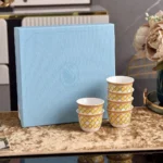 Crystal Swan Espresso Cup and Saucer Tea Set High Value Gift Box for Housewarming Present Luxury Tableware Cups and Mugs