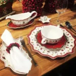 German Treasure Hard Porcelain Toy Joy Multi-Angle Dinner Plate Christmas Cup Saucer Bowl Candlestick – base detail