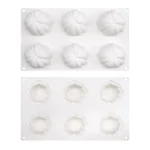 6 cell Tomato Silicone Cake Mold Halloween Pumpkin Chocolate Mousse Ice Cream Jelly Pudding Dessert Bakeware Pan Decorating Tool - Image 6