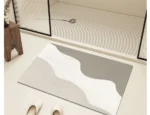 Absorbent bath mat diatom mud anti-slip bathroom rug