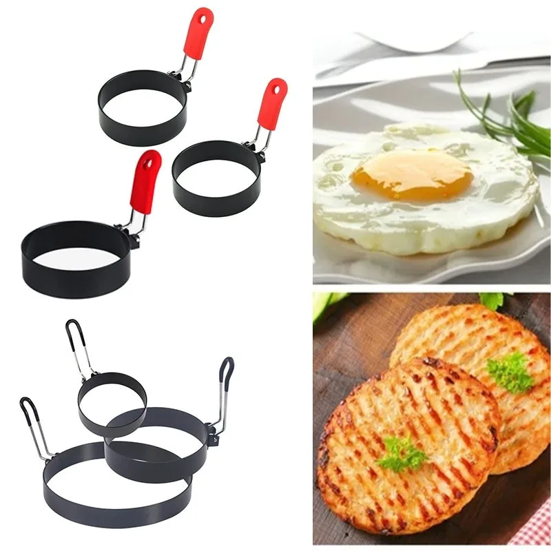 Non Stick Round Egg Ring Mold with Handle for Frying and Cooking Perfect Breakfast Eggs Pancakes Non Stick Round Egg Ring Mold with Handle for Frying and Cooking Perfect Breakfast Eggs Pancakes and More Kitchen Cooking