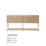 Module Modular DIY Furniture Sideboard Customized Size  Cabinet Stainless Steel Tv Stand Living Room - Image 17
