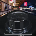 50pcs Plastic Lid For Sushi Dish Buffet Conveyor Belt Reusable Transparent Cake Plate Food Cover Restaurant Accessories - Image 4