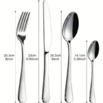 16pcs Stainless Steel Tableware Set Include Knives Forks Spoons Set Exquisite Cutlery Set Utensil Set For Home And
