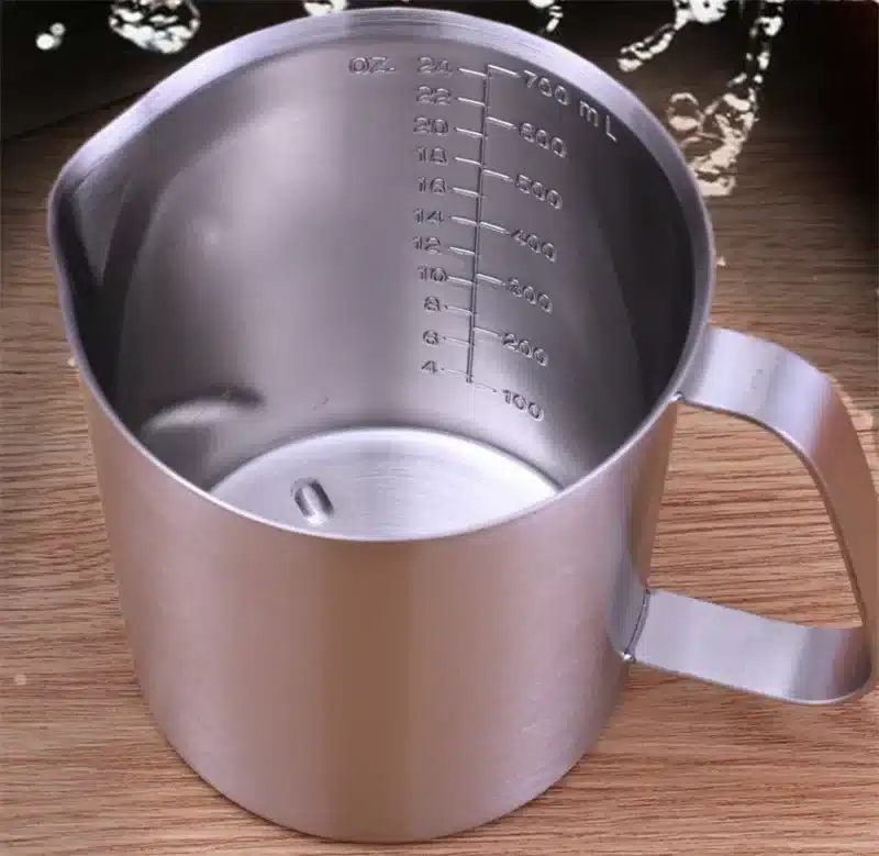 304 Stainless Steel Measuring Cup with Inner Scale Design Kitchen Scale Cup Liquid Pull Flower Cup Kitchen Tools bake supply