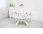 PVC Hotel Waterproof and Oil Proof Large Round Tablecloth Hotel Plastic Round Table Cloth Wash Free and Scald Proof Table