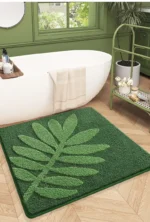 Square Floral Bath Mat, Ultra Plush Absorbent Bathroom Rug, Non-Slip Backing & Soft Touch Surface, Floor Mats for Bathroom Decor - Image 33