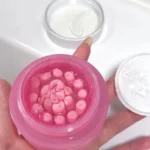 Pink Collagen Capsule Cream Niacinamide-Infused Lightweight Non-Greasy Face Moisturizer for Uneven Skin Tone Care – top view