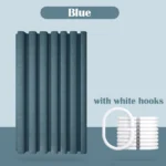Thick Imitation Linen Shower Curtain Polyester Waterproof Shower Curtain Bath Curtains For Bathroom Bathtub Large Bathing