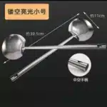 304 Stainless Steel Cooking Spoon, Food Grade Soup Spoons, Chef Household Tableware, Long Handle Kitchen Utensils, Stir-Fry