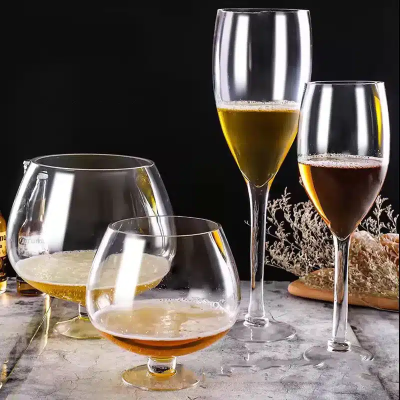 1000ML/2000ML/3000ML Extra Large Wine Glass Giant 1pc Large Capacity Beer Cup Red Wine Glass Goblet Hero Cup Wine Glass