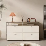 Modern Living Room Cabinet Modular Sideboard Storage Cabinets Combination TV Stand for Customizable Steel Frame Wood  Furniture - Image 3