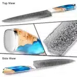 XITUO Damascus Kitchen Knife Set HighQuality 1-7PC Japanese VG10 Steel Chef Knife Cleaver Santoku Boning Fruit Knife Blue