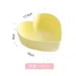 Heart Shaped Bowl Love Heart Ceramic Steamed Egg Bowl Candy Color Dessert Salad Plate 7 Inch Cake Fruit Plate Kitchen