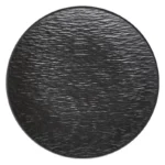 Black dish ceramic plate disc white Western restaurant tableware Barbecue grilled meat serving plate Ceramic frosted steak