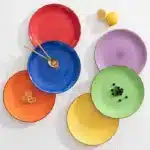 vancasso 6/12 Piece Multicolour 10.4 inch Dinner Plate Set Handpainted in Rustic Look 26.5cm Serving Plate for